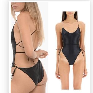 Oséree Glow Lace Maillot One Piece Swimsuit Large NWT $338